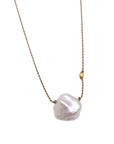 Pearl Drop Necklace - 18ky