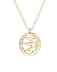 Sunbeams + Crescent Necklace - 14k Gold + Diamonds