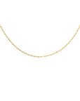 14K Yellow Gold 1.4mm Diamond Cut Cable Chain - 16" Chain