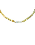 OOAK Green Garnet+& Apatite Necklace - 14k Gold-Fill