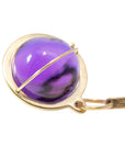 Captured Amethyst Orb - 18k Gold + Amethyst