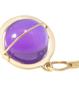 Captured Amethyst Orb - 18k Gold + Amethyst - KMJ Hilary Finck Jewelry - Necklace