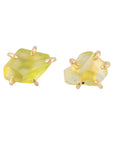 Peridot Studs Small - 14ky Gold - KMJ Variance Objects Jewelry - Earrings