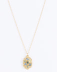 Lemon Drop Necklace - 14ky Gold, Sapphire, Peridot + Aquamarine - KMJ Made By Branch Jewelry - Necklaces