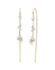 Luxe Diamond Threaders - 18ky Gold + Diamonds