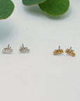 Granule Bar Studs - Sterling Silver