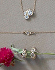 Constellation Pendant - 14k Gold + White Sapphires - KMJ Emilie Shapiro Fine Jewelry - Necklaces