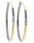 Hoop Dream Earrings 2.0 - Medium - 18k Gold + Reclaimed Diamonds
