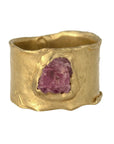 EOS Ring - Brass + Ruby - KMJ Emilie Shapiro Jewelry - Rings