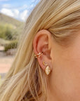 Double Ear Cuff - 18k Gold + Diamonds