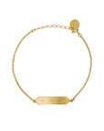 Sail into the Sunset Engraved I-D Bracelet - 22k Gold over Sterling Silver