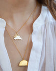 Rays of Hope Necklace - 22k Gold over Sterling Silver