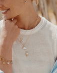 Rays of Hope Necklace - 22k Gold over Sterling Silver