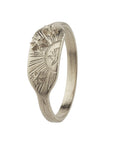 Sail into the Sunset Engraved Ring - Sterling Silver