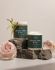 Glacier Rose + Ivy Winter Soy Wax Candle - KMJ Wax Crescent Gifts - Candle