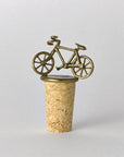 Bianchi Bicycle Brass & Cork Bottle Stopper