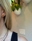 Citrine Studs Large - 18ky Gold - KMJ Variance Objects Jewelry - Earrings