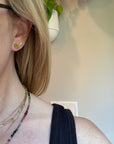 Peridot Studs Small - 14ky Gold