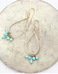 Isla Earrings - 14k Gold-Fill + Amazonite - KMJ James & Jezebelle Jewelry - Earrings