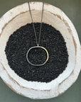 Turning Aspen Necklace - 18k gold, Oxidized Silver + Reclaimed Diamonds - KMJ Kate Maller Jewelry Jewelry - Necklaces