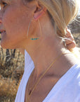 Leslie Earrings - 14k Gold-Fill + Black Spinel - KMJ James & Jezebelle Jewelry - Earrings