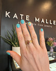 2.045ct Red Kite Rosecut Diamond - 18ky + Red Colored Diamond Melee - KMJ Kate Maller Jewelry Jewelry - Rings