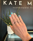The Jane Stack Rings - 18k Gold, Oxidized Silver + Diamonds - KMJ Kate Maller Jewelry Jewelry - Rings