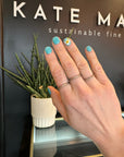 The Jane Stack Rings - 18k Gold, Oxidized Silver + Diamonds - KMJ Kate Maller Jewelry Jewelry - Rings