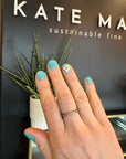 The Jane Stack Rings - 18k Gold, Oxidized Silver + Diamonds - KMJ Kate Maller Jewelry Jewelry - Rings