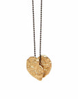Broken Heart Bronze Pendant - KMJ Julie Cohn Design Jewelry - Necklaces