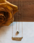 Timeless Solitaire Necklace - 18k/14k Gold + 1 ctw Reclaimed Diamond