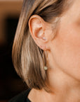 Easy Breezy Hoops with Dusted Discs, Medium - 22k/18k Gold, Oxidized Silver - KMJ Kate Maller Jewelry Jewelry - Earrings