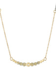 Tiny Gold Dot Necklace - 22k/18k/14k Gold, Oxidized Silver + VS Diamond - KMJ Kate Maller Jewelry Jewelry - Necklaces