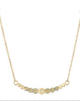 Tiny Gold Dot Necklace - 22k/18k/14k Gold, Oxidized Silver + VS Diamond - KMJ Kate Maller Jewelry Jewelry - Necklaces
