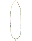 Dahlia Necklace - 14k Gold + Watermelon Tourmaline - KMJ James & Jezebelle Jewelry - Necklaces
