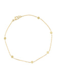 Golden Tiny Dot Station Bracelet - 18k Gold