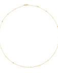 Gold Tiny Dot Station Necklace - 18k Gold - KMJ Kate Maller Jewelry Jewelry - Necklaces