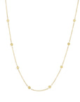 Gold Tiny Dot Station Necklace - 18k Gold - KMJ Kate Maller Jewelry Jewelry - Necklaces