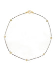 Dusted Tiny Dot Station Bracelet - 22k/18k Gold, Oxidized Silver - KMJ Kate Maller Jewelry Jewelry - Bracelets