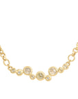 Diamond Bloom Necklace - 18ky Gold + Rose Cut Diamonds