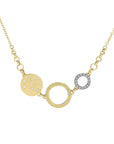 Scattered Diamond Everyday Necklace - 22k/14k Gold, Oxidized Silver + Diamonds - KMJ Kate Maller Jewelry Jewelry - Necklaces