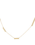 Ripple Station Necklace - 14k Gold