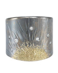 Sun Rays Cigar Band - 22k Gold, Oxidized Silver + VS White Diamonds - KMJ Kate Maller Jewelry Jewelry - Rings