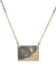 Night Sky Necklace - 22k/14k Gold, Oxidized Silver + VS White Diamonds - KMJ Kate Maller Jewelry Jewelry - Necklaces