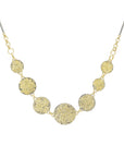 Dusted Statement Necklace - 22ky Gold, 18ky Gold + Oxidized Silver - KMJ Kate Maller Jewelry Jewelry - Necklaces