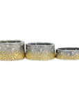 Dusted Slice Band + Diamonds - 22k, Oxidized silver + VS Diamonds - KMJ Kate Maller Jewelry Jewelry - Rings
