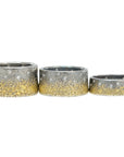 Dusted Slice Band + Diamonds - 22k, Oxidized silver + VS Diamonds - KMJ Kate Maller Jewelry Jewelry - Rings