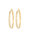 Fav Gold Hoops - 18ky Gold + VS Diamonds