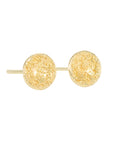 Petite Double Gold Moon Surface Studs - 22ky + 14ky Gold