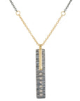 Mini Classic Aspen Necklace - 18k gold, Oxidized Silver + Reclaimed Diamonds - KMJ Kate Maller Jewelry Jewelry - Necklaces